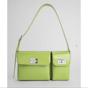 BY FAR BILLY LIME GREEN SEMI PATENT LEATHER